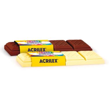 Imagem de Borracha Acrilex Chocolate Sortido com Design Criativo em Formato de Doce para Uso Escolar Ou Escritório Sortido