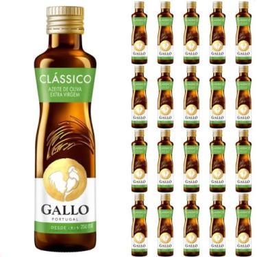 Imagem de Azeite De Oliva Extra Virgem Gallo Original 250ml Kit com 20