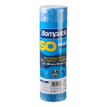 Imagem de Bobina Pano Macio Multiuso Limpeza 30x50cm Picotado 50un - Bompack