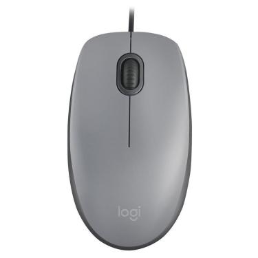 Imagem de Mouse com fio USB Logitech M110 com Clique Silencioso, Design Ambidestro Plug and Play...