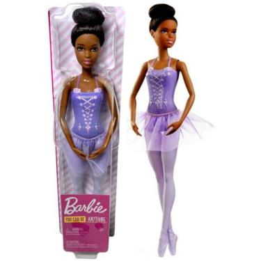 Imagem de Boneca Barbie Menina Quero Ser Bailarina Clássica Morena Negra - Roupa