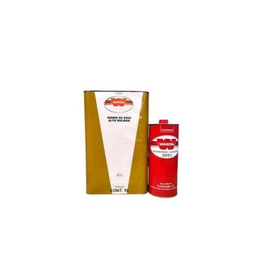 Imagem de Verniz 5L Pu Automotivo Wanda 5500 com Catalisador 1L 3093