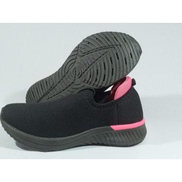 Imagem de Tênis Feminino La Fitty Super Confortável Lançamento 737, Preto, Pink,