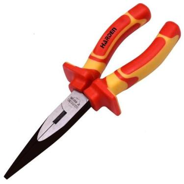 Imagem de Alicate Bico Meia Cana Reto Isolada VDE 6" H-800106 - Import
