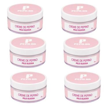 Imagem de Kit 6 Creme Facial De Pepino Pele Oleosa 50G - Pepilon