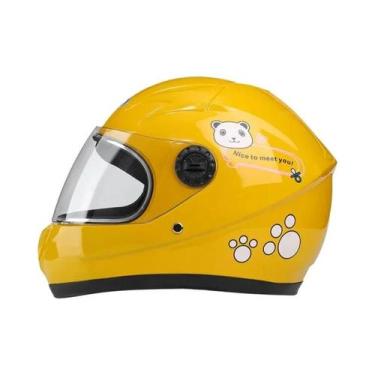 Imagem de Capacete Infantil Ajustável Para Moto E Bicicleta, Proteção De Seguran