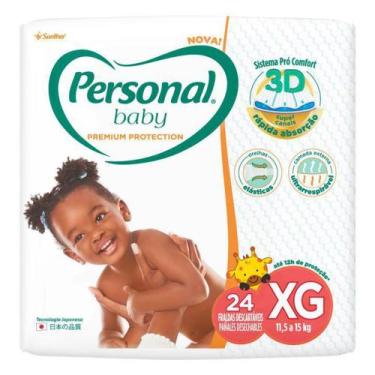Imagem de Fralda Personal Baby Premium Protection Tamanho XG com 24 Unidades