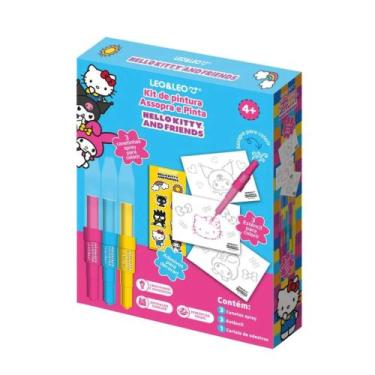 Imagem de Kit de Pintura Assopra e Pinta Hello Kitty e Amigos Leo&Leo Leonora - 