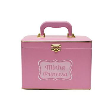 Imagem de Álbum Fotográfico Maleta Box Luxo Minha Princesa 240 Fotos 15x21 - Cap