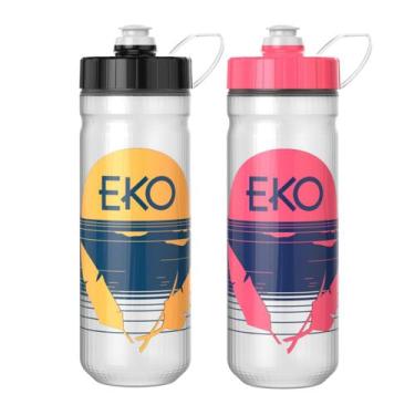 Imagem de Kit Garrafinha De Água Com Alça Academia 750ml Eko Sortidas Academia T