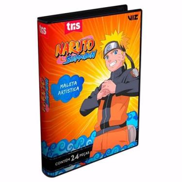 Imagem de Maleta Artística Naruto 24 Peças Tris