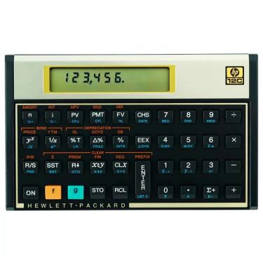 Imagem de Calculadora Financeira HP 12C Gold 120 Funções 10 Dígitos Lógica RPN Preta e Dourada HP