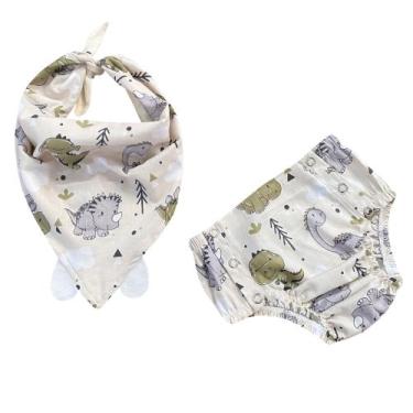Imagem de Kit Cueca Infantil Com Babador Estampado - PEQUENO ANJO, 021, 180, G