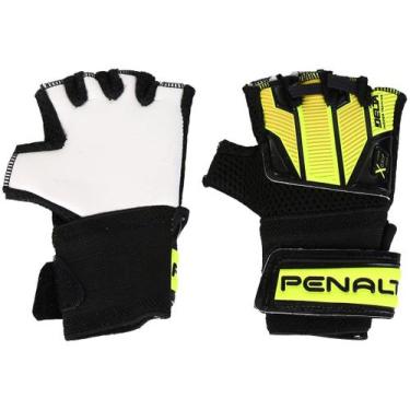 Imagem de Luva de Goleiro Penalty Futsal Juvenil Delta Indoor Training Preto/ama