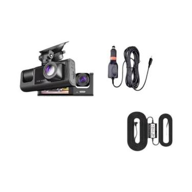 Imagem de Câmera Veicular DVR Mini 1080P HD Com 3 Canais WIFI, Gravador De Vídeo
