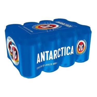 Imagem de Cerveja Antarctica Descartável Lata 350ml - Com 12