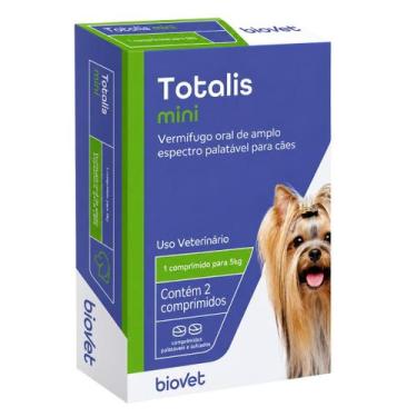 Imagem de Vermifugo Oral Para Cães Até 5kg Totalis Mini - Biovet