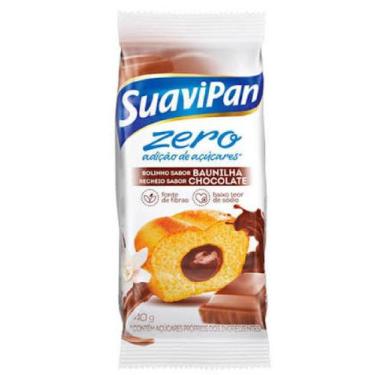 Imagem de Bolinho baunilha c/ chocolate zero açúcar 40g - suavipan