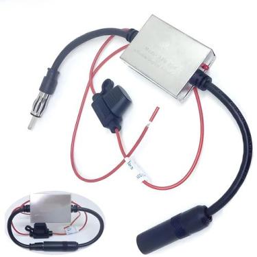 Imagem de Antena Universal 12V-24V Para Carro, Amplificador De Sinal FM AM, Ante