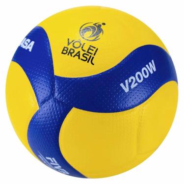 Imagem de Bola Vôlei Mikasa V200W Aprovada Fivb E Cbv Com Nf