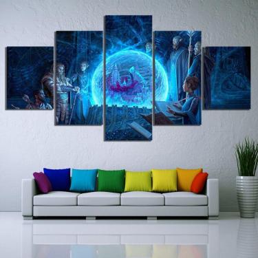 Imagem de Quadro Decorativos Jogos Walpaper com 5 peças 130x65 m2