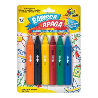 Imagem de Caneta Rabisca e Apaga Art Brink com 6 Unidades