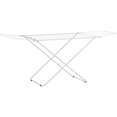 Imagem de VARAL DE CHÃO DOBRAVEL COM ABAS BRANCO - Cód 04550