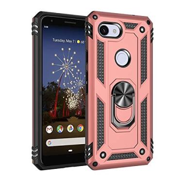 Imagem de For Google Pixel 3a Shockproof TPU + PC Protective Case with 360 Degree Rotating Holder