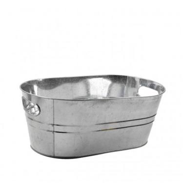 Imagem de Balde de metal galvanizado retangular para cerveja 7,6 Litros