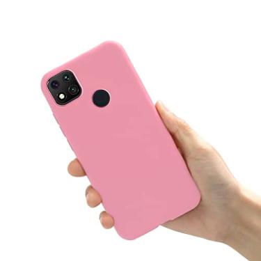 Imagem de Para Xiaomi Redmi 9C Silicone Candy TPU Capa de Telefone Simples Para Xiomi Redmi 9C 9 C Redmi9C NFC Redmi 10C 10 C Caso Fundas, Rosa Vermelha, PARA Redmi 9C NFC