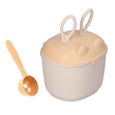 Imagem de Tingpai 150ml dispen or de fórmula pa bebê viagem bebê leite em pó recipiente com colher nivelador alças de t nsporte recipiente de zenamento pa lanches nozes doces pa criança inf l crianças