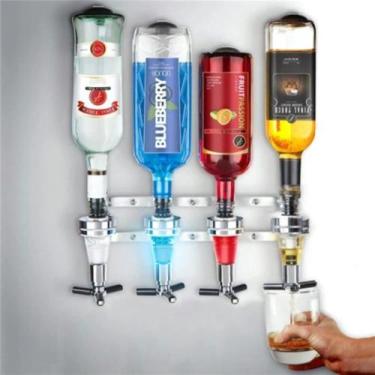 Imagem de Suporte Dispenser Dosador De Bebidas Drink Bar 4 Garrafas - La Vie Pre