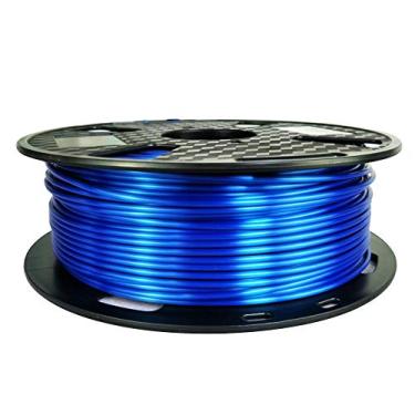 Imagem de 2,85 mm Silk Sapphire Blue 3D Printer PLA Filamento 1KG 1 kg Sedoso Feeling Shine Shiny Dark Deep Blue Material CC3D Azul Brilhante 3 mm