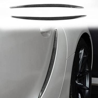 Imagem de JEZOE Decoração da tampa da saída de ar da porta do carro guarnição de decalque, para Toyota Supra A 90 2019 2020 2021 2022 Acessórios exteriores do carro