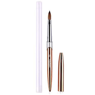 Imagem de Yajun Escova de escultura de arte de unhas caneta de desenho de flores diferentes tamanhos kit de pincéis de pintura de esmalte de gel com alça de metal conjunto de manicure salão ferramentas DIY, 10,17 cm