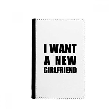 Imagem de Porta-passaporte I Want A New Girlfriend Notecase Burse carteira capa porta-cartão, Multicolor