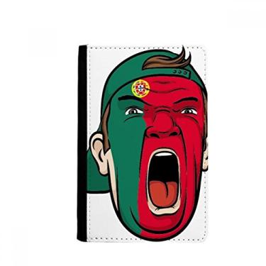 Imagem de Bandeira de Portugal máscara facial cabeça gritando boné porta-passaporte notecase burse capa carteira porta-cartão, Multicolor