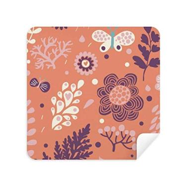 Imagem de Pansy Flower Plant Paint Glasses Pano Limpador de Tela Tecido Camurça Pacote com 2