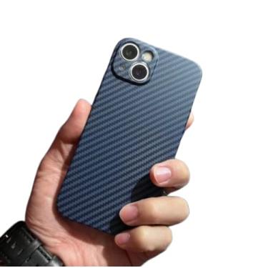Imagem de Capa para iPhone 14 Pro Max listrada sólida fina capa de telefone fibra de carbono padrão bloco de cores iPhone 14 12 11 13 Pro Max XS XR capa protetora (azul escuro, iPhone 14 Pro)