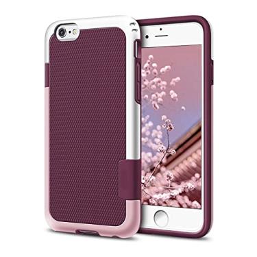 Imagem de Estojo resistente à prova de choque de impacto híbrido resistente para iPhone 11 12 13 14 Pro XS Max XR X 10 8 7 6s Plus Capa de silicone TPU macia, vermelha, para Iphone 8 Plus