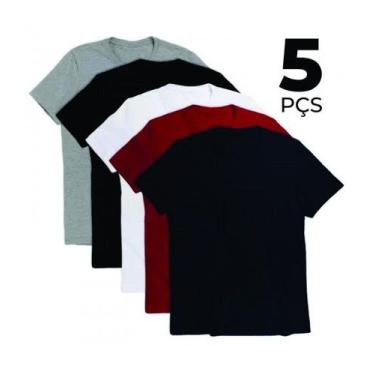 Imagem de Kit 5 Camisetas Malha Fria Com Proteção Uv Antipilling - Big Stamp