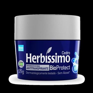 Imagem de Desodorante Herbíssimo Creme Antitranspirante Bioprotect Cedro 55G