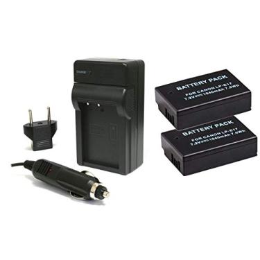 Imagem de Kit 2 Baterias LP-E17 + Carregador para câmera digital Canon EOS Rebel T6i T6s 77D