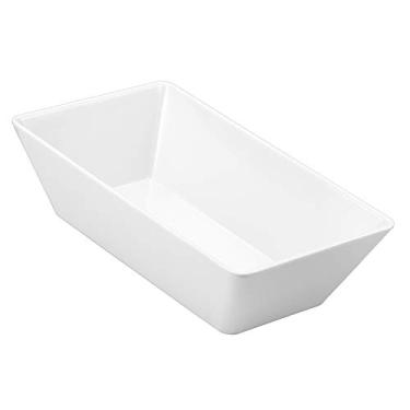 Imagem de Travessa Retangular Gourmet Mix Branco 25x15Cm