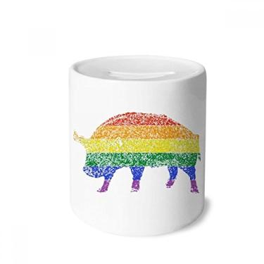 Imagem de DIYthinker Rainbow Gay Porco LGBT Caixa de Dinheiro Caixa de Cerâmica Porta-Moedas Presente