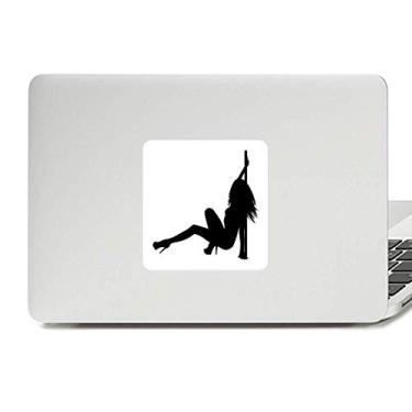 Imagem de Adesivo de vinil para laptop com desenho de dança cachimbo dançarina