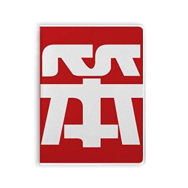 Imagem de Caderno de personagens chineses estupid China capa de goma Diário capa macia