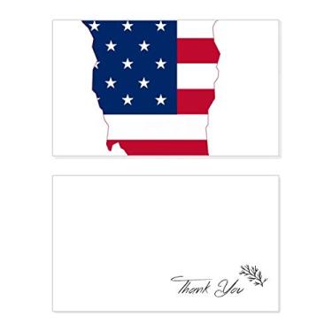 Imagem de Vermont Mapa dos EUA Estrelas Listras Bandeira Formato Cartão de Agradecimento Aniversário Aniversário Casamento Agradecimento