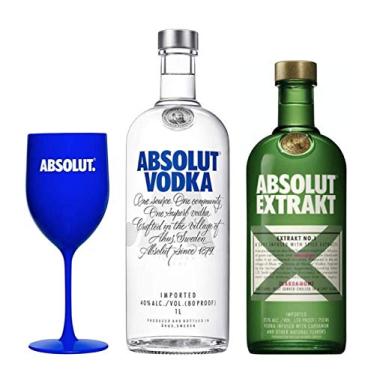 Imagem de Combo Vodka Absolut + Taça Sabor:Neutro