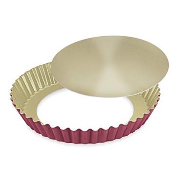 Imagem de Forma para Bolo e Torta 24 Crespa com Fdo Remov. Alumínio Fortaleza Cereja